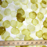 Kokka Neo Classic Watercolor Circles Cotton Lawn - Yellow - 50cm