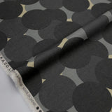 Kokka Rayon Linen Soft Canvas - Black Grey - 50cm