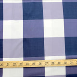 Nerida Hansen Extra Large Gingham Rayon - Blue - 50cm