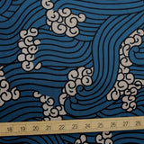 Nerida Hansen Holli Zollinger Rayon - Cora Wave Blue - 50cm