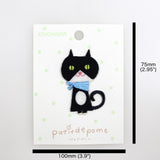 Putidepome Embroidered Iron On Patches - One Cat - Nekoneko Fabric