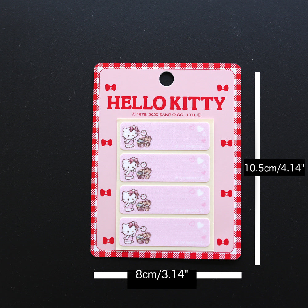 Sanrio Name Label Iron On / Stick On Wappen - Hello Kitty