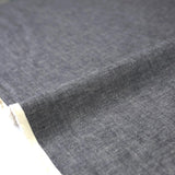 Kanayasu Yarn Dyed Cotton Linen Chambray Washer Finish - Grey - 50cm