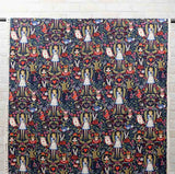 Cotton + Steel Rifle Paper Co Wonderland Canvas  - Navy - Half Yard - Half Yard - Nekoneko Fabric